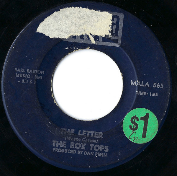 Box Tops - The Letter / Happy Times - Mala - MALA 565 - 7", Single, Mono 1113391413