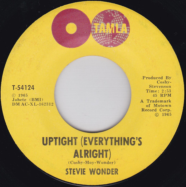 Stevie Wonder - Uptight (Everything's Alright) (7")