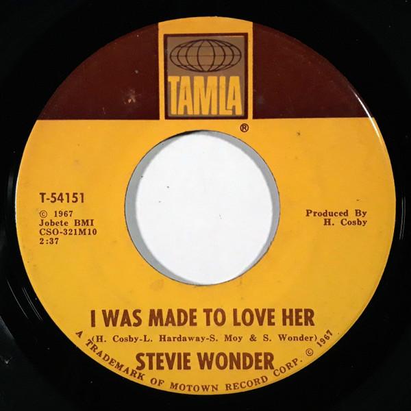 Stevie Wonder - I Was Made To Love Her / Hold Me - Tamla - T-54151 - 7", Single, Ame 1114240427