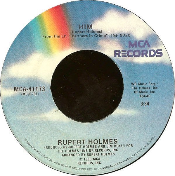 Rupert Holmes - Him - MCA Records - MCA-41173 - 7", Single 1114273536