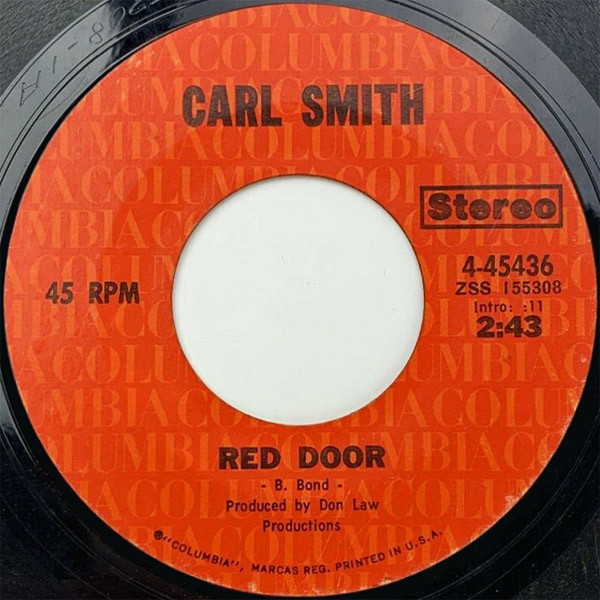 Carl Smith (3) - Red Door (7", Single)