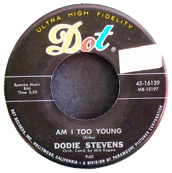 Dodie Stevens - Am I Too Young / So Let's Dance (7", Single)
