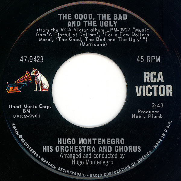 Hugo Montenegro, His Orchestra And Chorus - The Good, The Bad And The Ugly / March With Hope (7", Single, Roc)