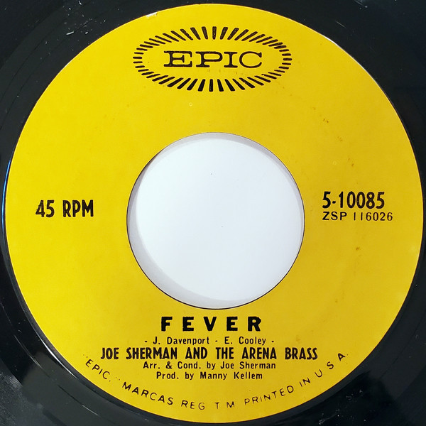 Joe Sherman And The Arena Brass* - Fever / Paradise (7", Single)