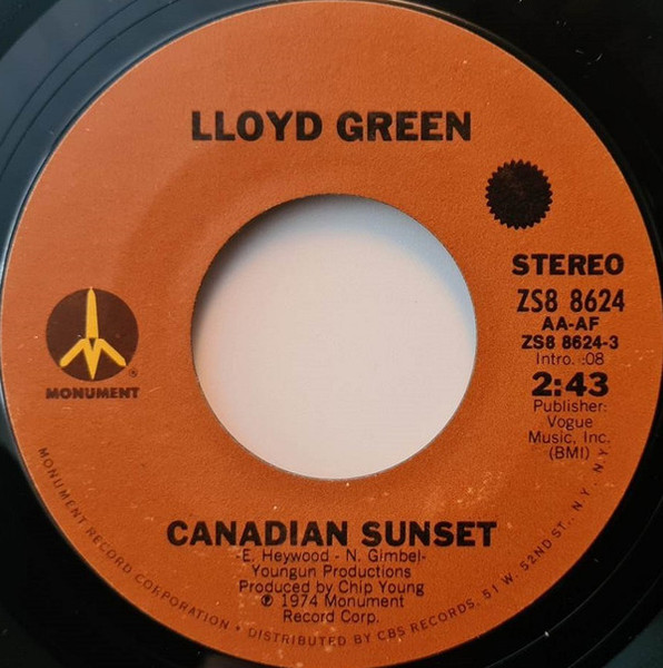Lloyd Green - Canadian Sunset (7", Styrene)