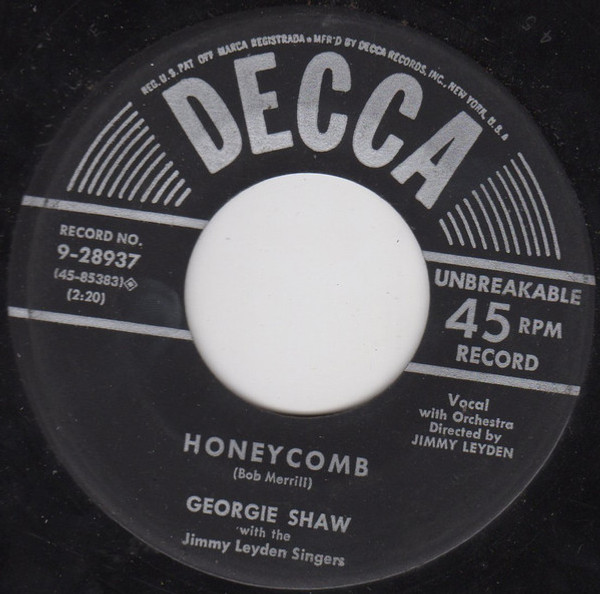 Georgie Shaw With The Jimmy Leydon SIngers* - Till We Two Are One / Honeycomb (7")