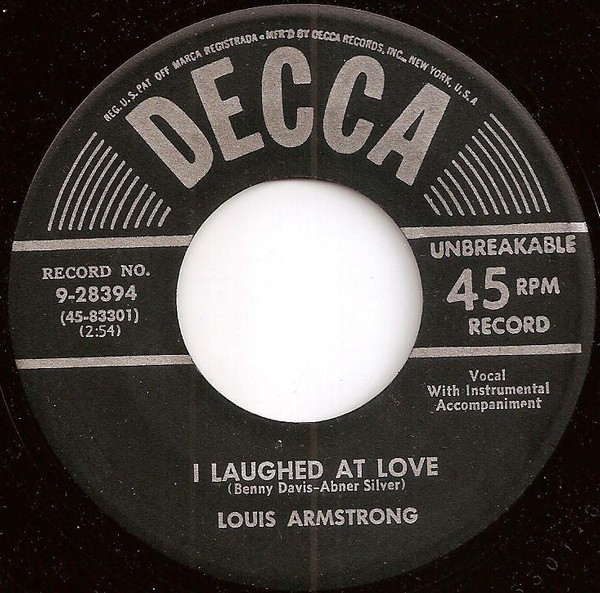 Louis Armstrong - I Laughed At Love / Takes Two To Tango (7")