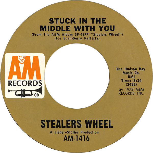 Stealers Wheel - Stuck In The Middle With You (7", Single, Styrene, Pit)