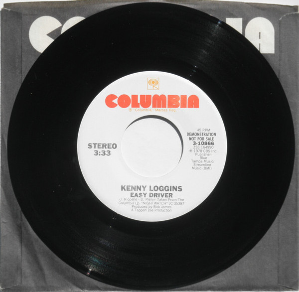 Kenny Loggins - Easy Driver (7", Promo)