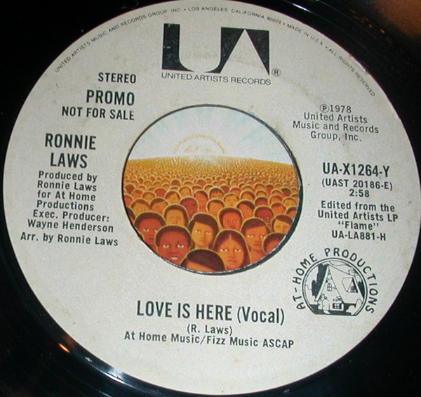 Ronnie Laws - Love Is Here (7", Promo)