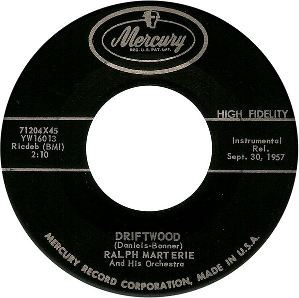 Ralph Marterie And His Orchestra - Driftwood / Hesitation Hop (7", Single)