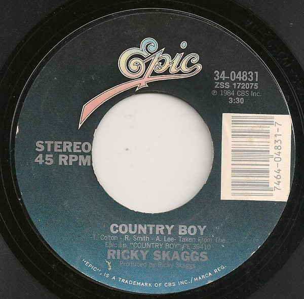 Ricky Skaggs - Country Boy (7", Single, Styrene, Pit)