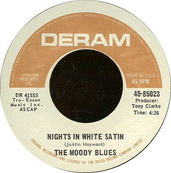 The Moody Blues - Nights In White Satin (7", Single)