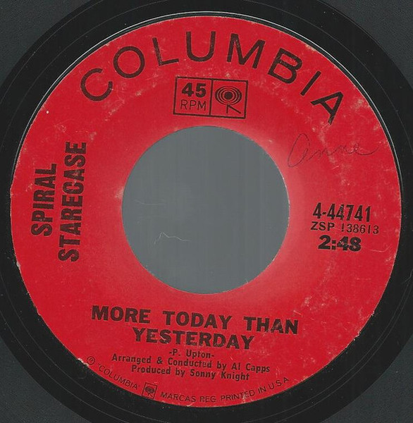 Spiral Starecase - More Today Than Yesterday / Broken-Hearted Man (7", Single)