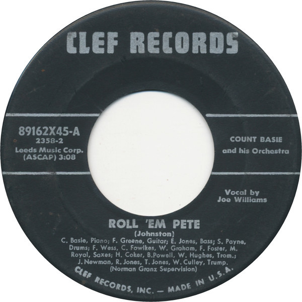 Count Basie And His Orchestra* - Roll 'Em Pete / April In Paris (7", Single)