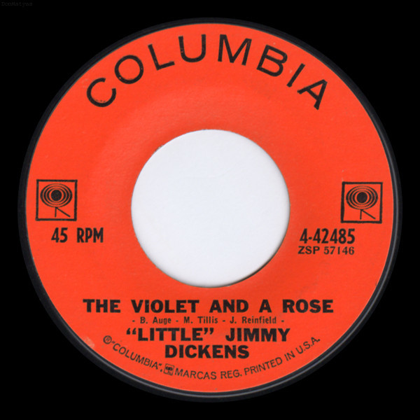 "Little" Jimmy Dickens* - The Violet And A Rose / Honky Tonk Troubles (7", Single)