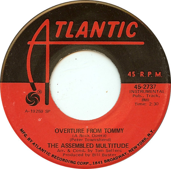 The Assembled Multitude - Overture From Tommy (A Rock Opera) / Mud - Atlantic - 45-2737 - 7", Single, Spe 1120285750