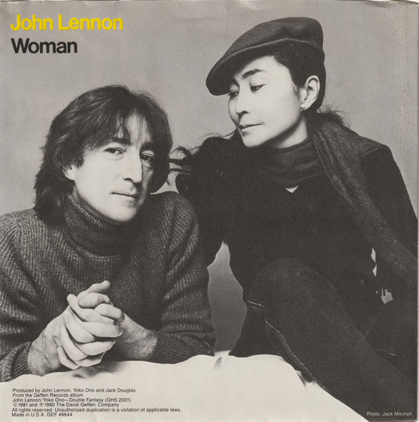 John Lennon - Woman - Geffen Records, Geffen Records - GEF 49644, GEF49644 - 7", Single, Spe 1125995612