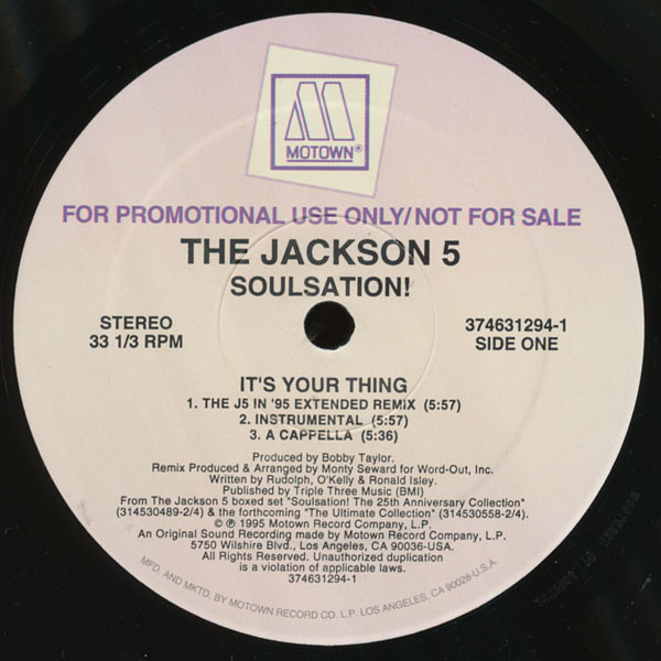 The Jackson 5 - Soulsation! (12", Promo)
