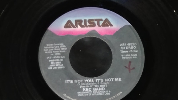 KBC Band (2) - It's Not You, It's Not Me  (7", Single)