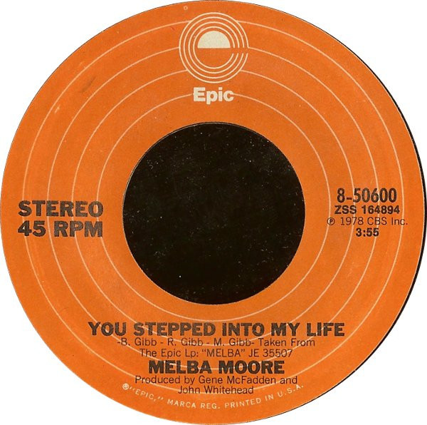 Melba Moore - You Stepped Into My Life (7", Single)