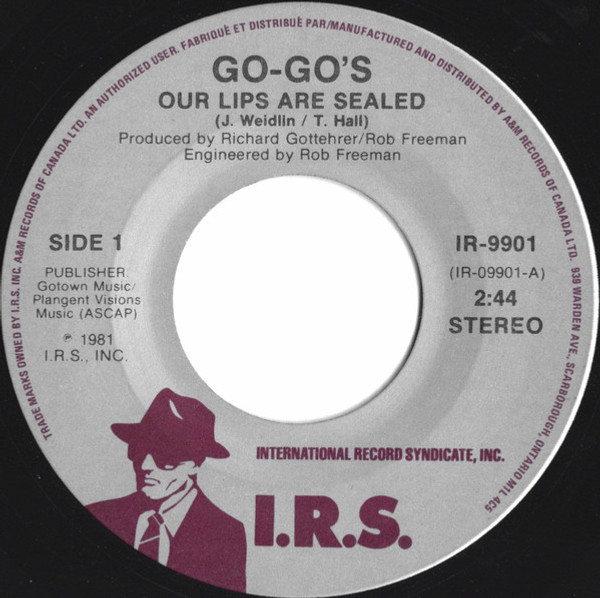 Go-Go's - Our Lips Are Sealed (7", Single)