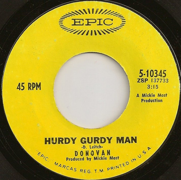 Donovan - Hurdy Gurdy Man (7", Single, Styrene)