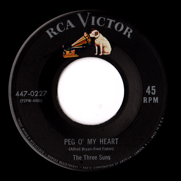 The Three Suns - Peg O' My Heart / Canadian Capers - RCA Victor - 447-0227 - 7", RE 1132511202