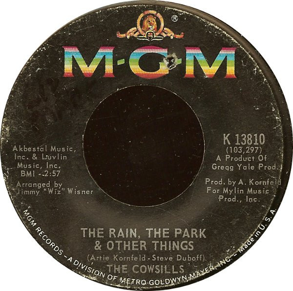 The Cowsills - The Rain, The Park & Other Things / River Blue (7", Single, MR )