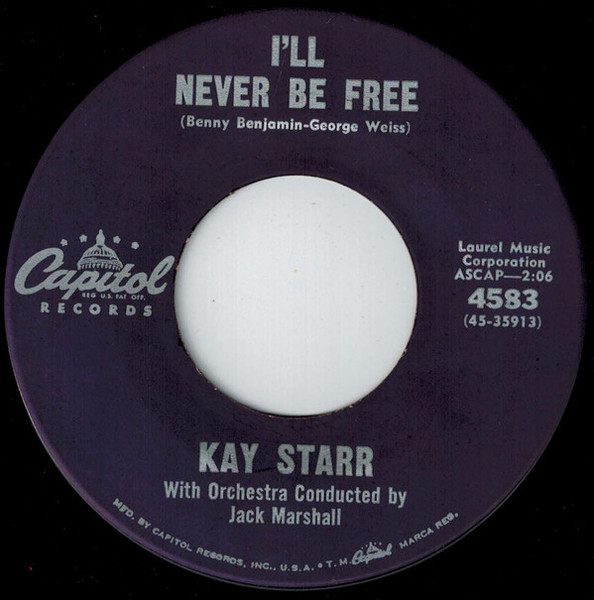 Kay Starr - I'll Never Be Free (7", Single)
