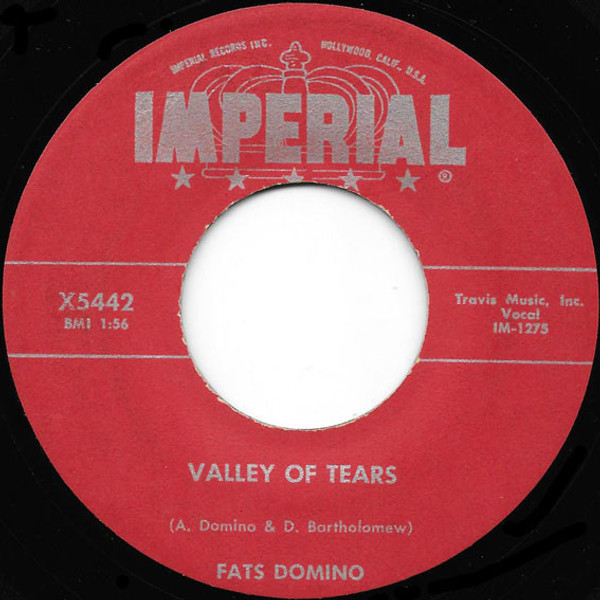 Fats Domino - Valley Of Tears / It's You I Love (7", Single, RE)