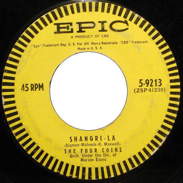 The Four Coins - Shangri-La / First In Line - Epic - 2671141 - 7", Single, Styrene, Bri 1133145729