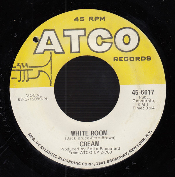 Cream (2) - White Room (7", Single, Pla)