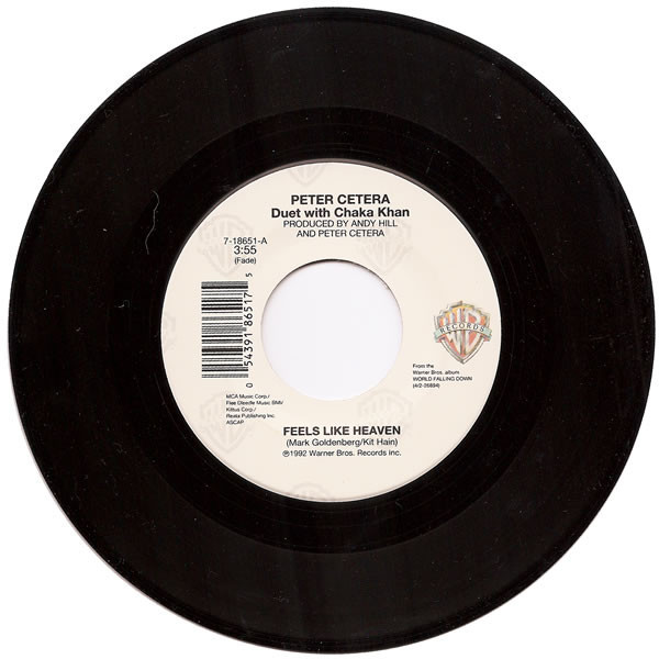 Peter Cetera Duet With Chaka Khan - Feels Like Heaven - Warner Bros. Records - 7-18651 - 7", Single 1133676136