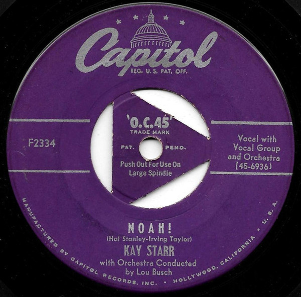 Kay Starr - Noah! - Capitol Records - F2334 - 7", Single 1133749082