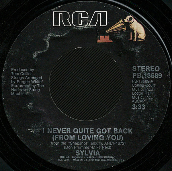 Sylvia (7) - I Never Quite Got Back (From Loving You)  - RCA - PB-13689 - 7", Styrene, Ind 1134973297