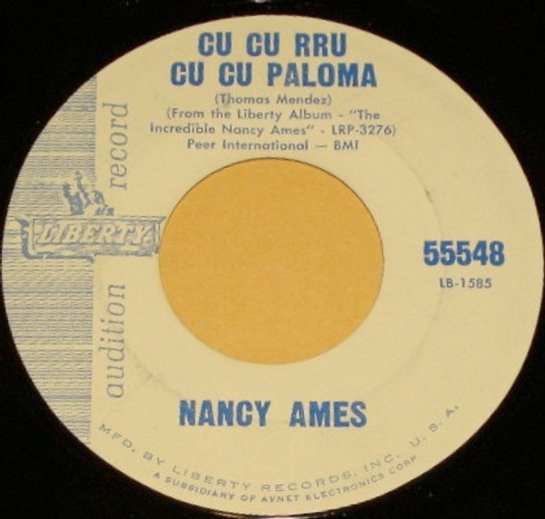 Nancy Ames - Bonsoir Cher (7", Promo, Styrene)