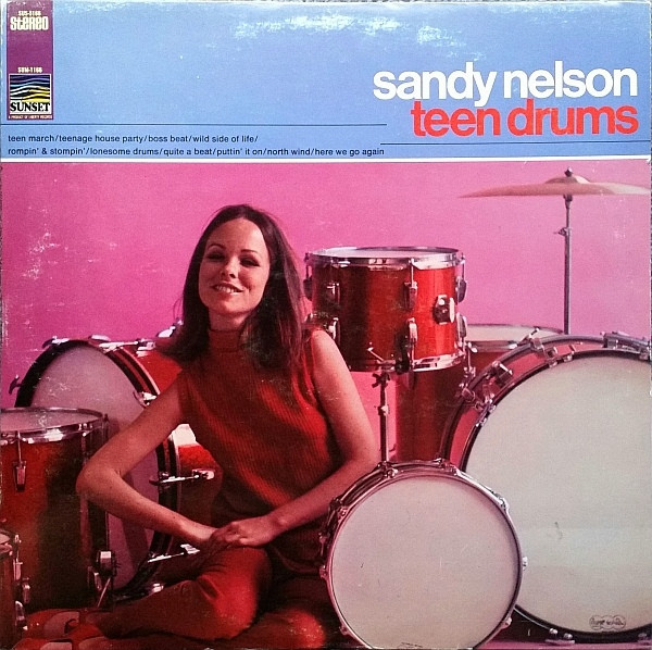 Sandy Nelson - Teen Drums (LP, Comp, Styrene)
