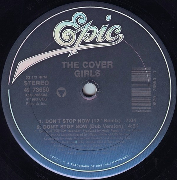 The Cover Girls - Don't Stop Now / Funk Boutique - Epic - 49 73650 - 12" 1136394273