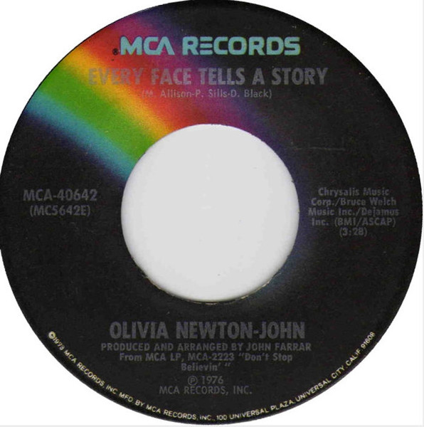 Olivia Newton-John - Every Face Tells A Story - MCA Records - MCA-40642 - 7", Single, Pin 1136808991