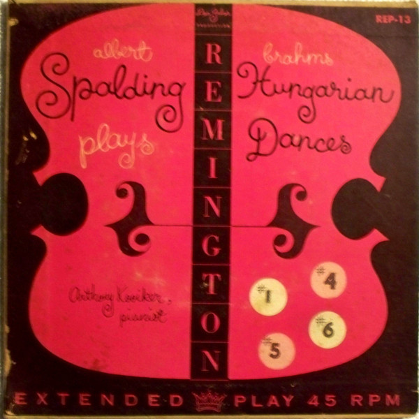 Albert Spalding - Brahms Hungarian Dances (7", EP)