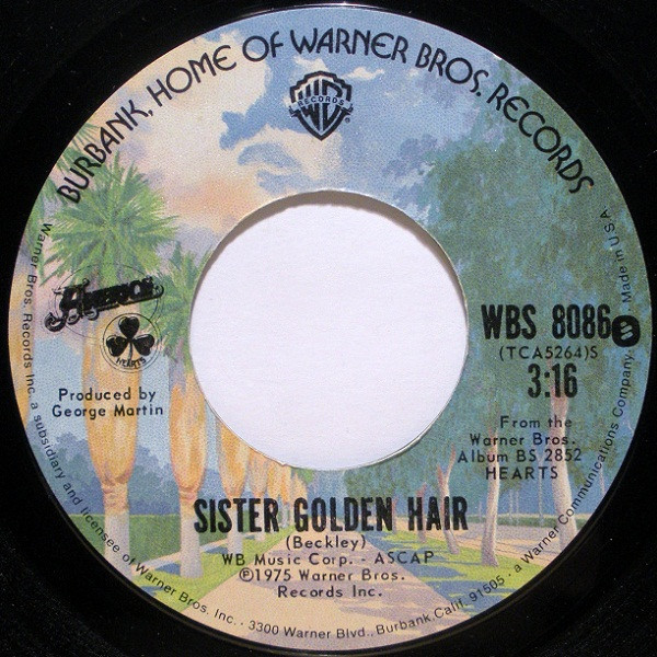 America (2) - Sister Golden Hair (7", Single, RP, Styrene, Ter)