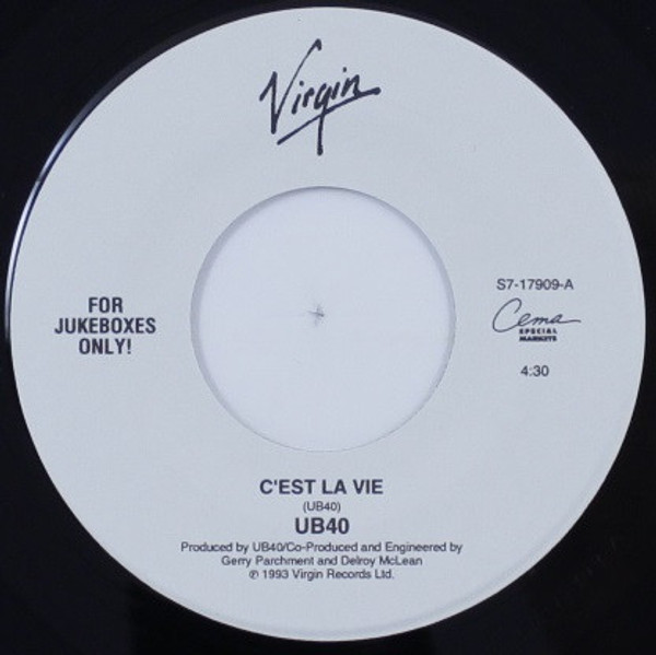 UB40 - C'est La Vie (7", Jukebox)