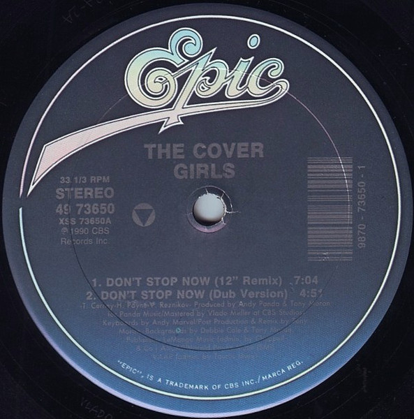 The Cover Girls - Don't Stop Now / Funk Boutique - Epic - 49 73650 - 12" 1139290142