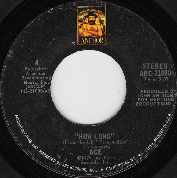 Ace (7) - How Long (7", Single, Styrene, Ter)