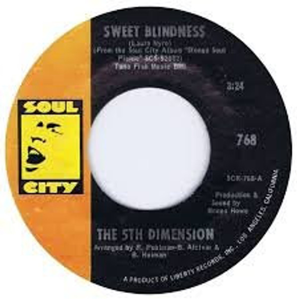 The 5th Dimension* - Sweet Blindness (7", Single)