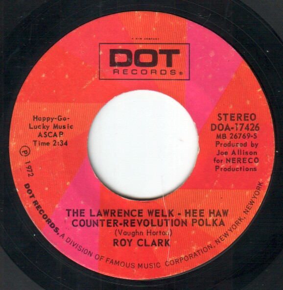 Roy Clark - The Lawrence Welk-Hee Haw Counter-Revolution Polka (7", Single, Styrene)