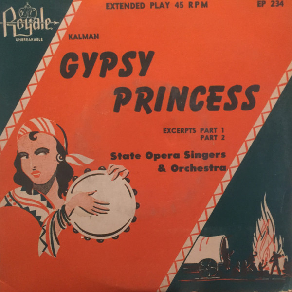 Kalman*, State Opera Singers & Orchestra* - The Gypsy Princess (7", EP, Red)
