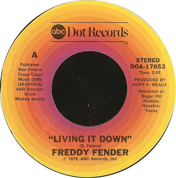Freddy Fender (2) - Living It Down - ABC Dot - DOA-17652 - 7", Single, Ter 1140260215