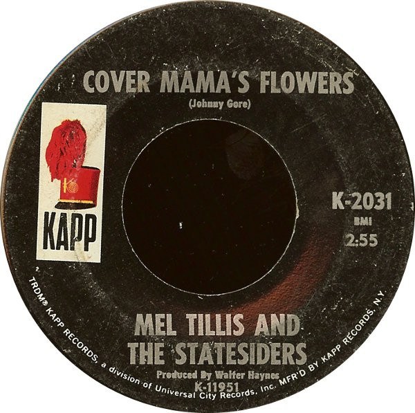 Mel Tillis And The Statesiders (2) - These Lonely Hands Of Mine - Kapp Records - K-2031 - 7" 1140770353